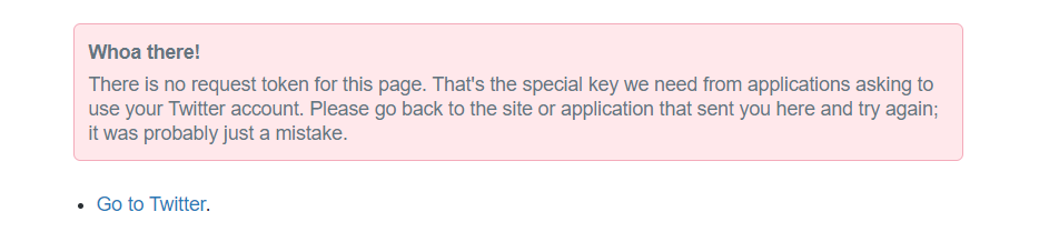 Error message from The.Rip when trying to log in. 