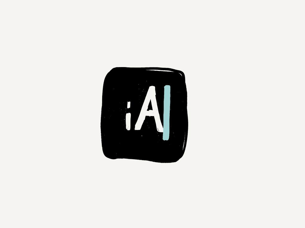 a hand drawn version of the ia writer icon