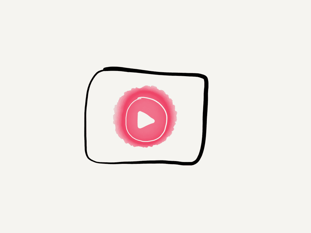 a hand drawn version of the YouTube music icon