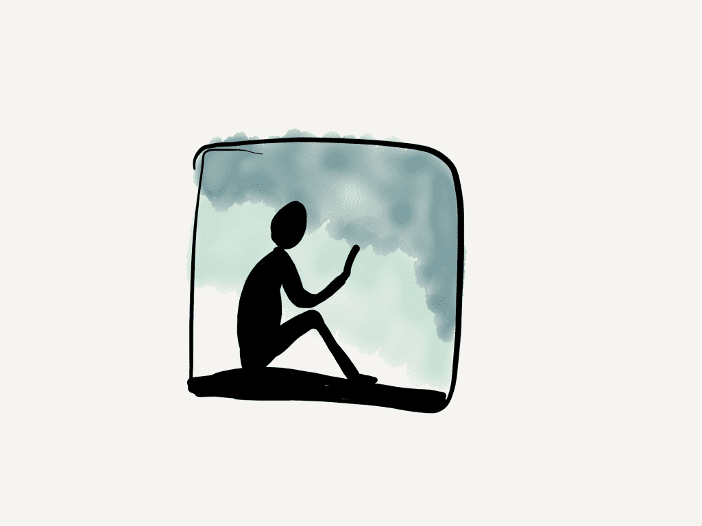 hand drawn kindle icon