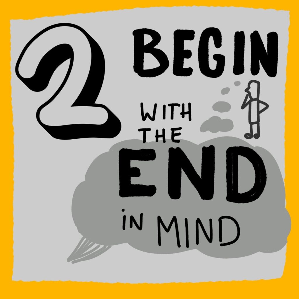 Begin With The End In Mind 7 Habits