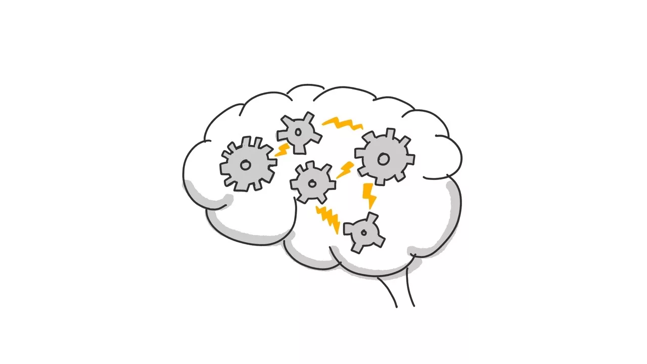 a blog hero image showing a brain with mental models.